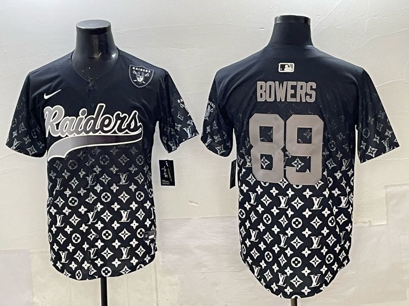 Men 2025 Nike Oakland Raiders #89 Bowers black Limited NFL Jersey 05->san francisco 49ers->NFL Jersey